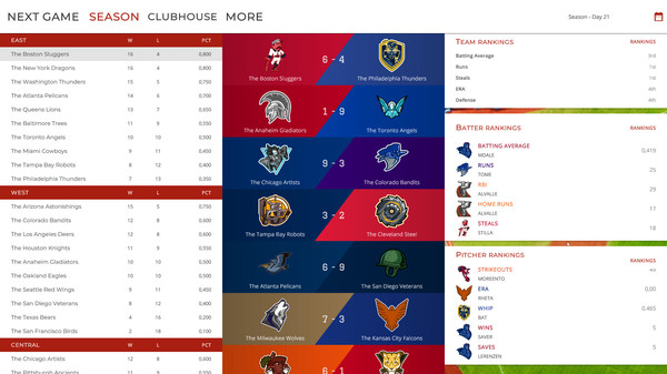 Screenshot z Astonishing Baseball 20