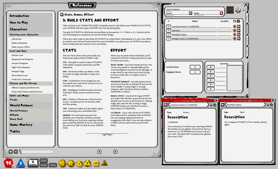 Screenshot z Fantasy Grounds - Index Card RPG Screenshot z Fantasy Grounds - Index Card RPG