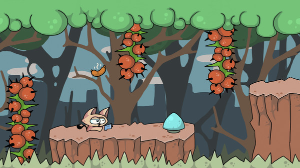 Screenshot of Sausage Hunter gameplay showing in-action mechanics