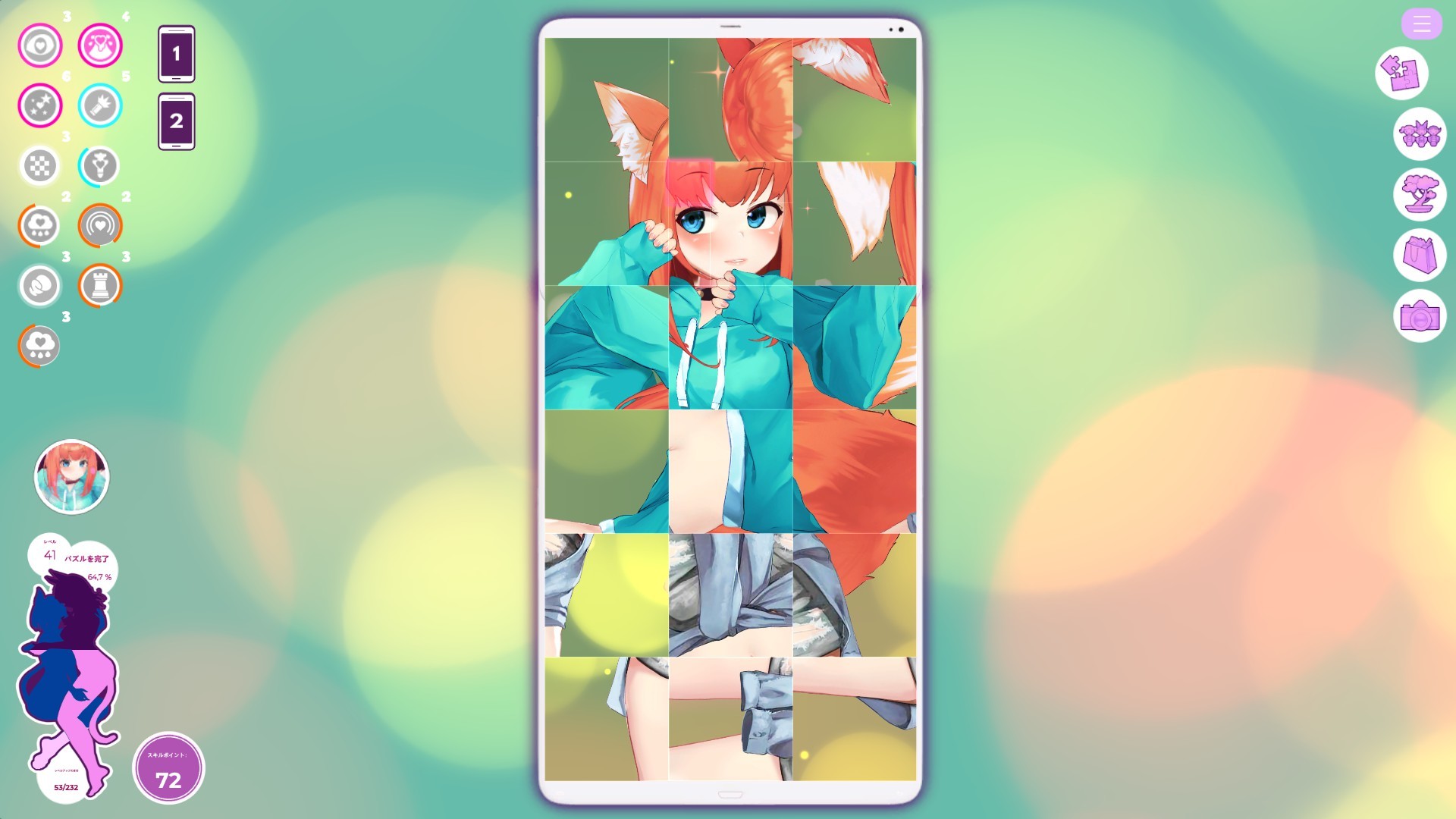 Mosaique Neko Waifus 2のスクリーンショット 1