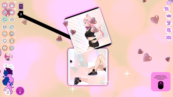 Screenshot z Mosaique Neko Waifus 2