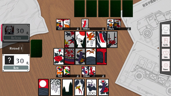 Screenshot z Bishoujo Battle Hanafuda Koi-Koi