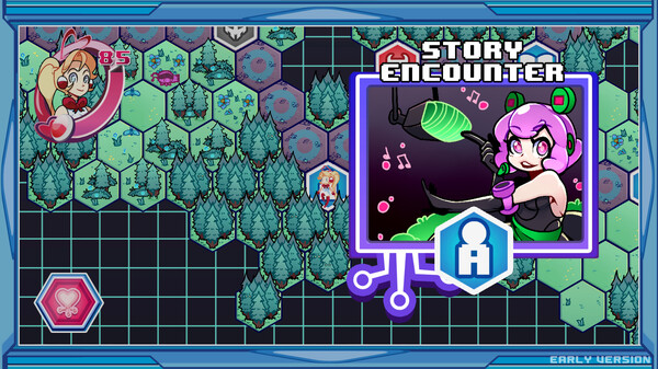 Screenshot of Hero.EXE gameplay showing in-action mechanics