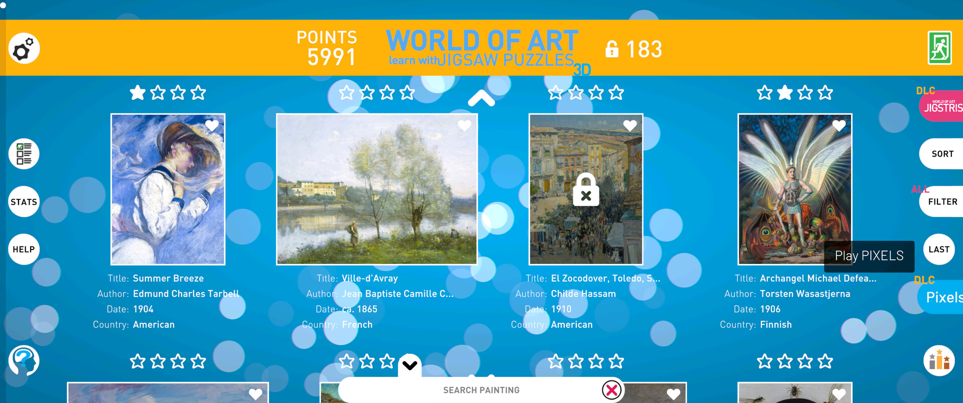 WORLD OF ART JIGSAW PUZZLES  screenshot #18