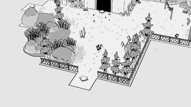 TOEM adventure gameplay walking animation