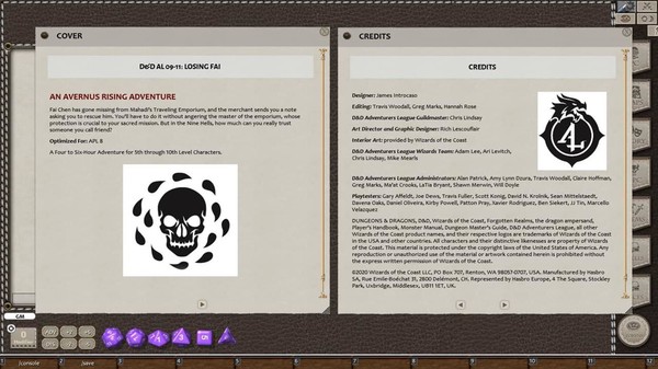 Fantasy Grounds - D&D Adventurers League DDAL09-11 Losing Fai