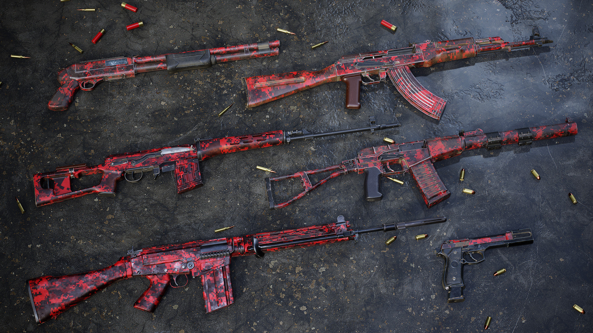 Insurgency: Sandstorm - Red Dark Weapon Skin Set Featured Screenshot #1