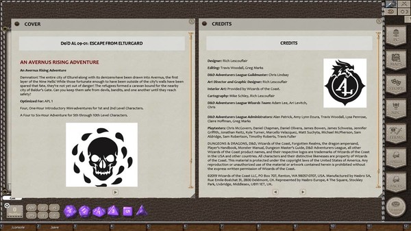 Fantasy Grounds - D&D Adventurers League 09-01 Escape From Elturgard