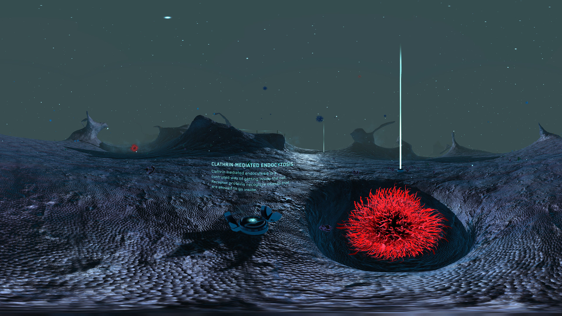 #3. Journey to the Centre of the Cell (Steam) Ved: 3D Visualisation Aesthetics Lab