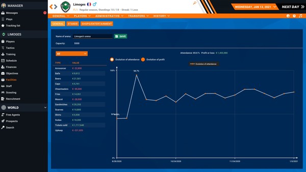 Pro Basketball Manager 2021 Screenshot