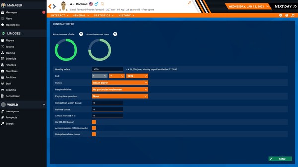 Pro Basketball Manager 2021 Screenshot