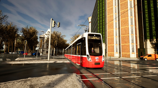 Screenshot z TramSim Vienna