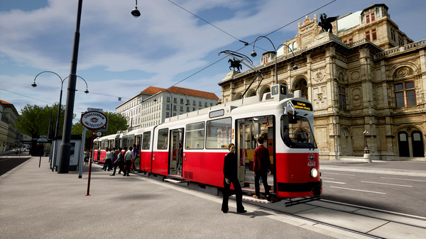 Screenshot z TramSim Vienna
