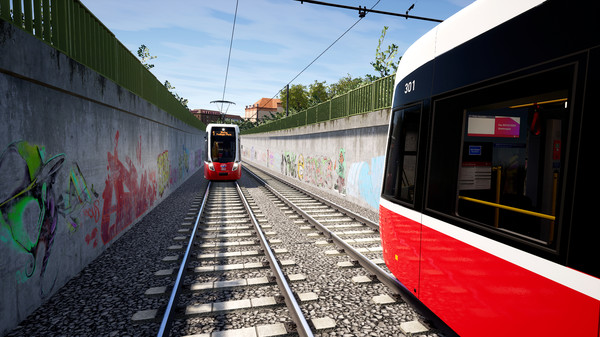 Screenshot z TramSim Vienna