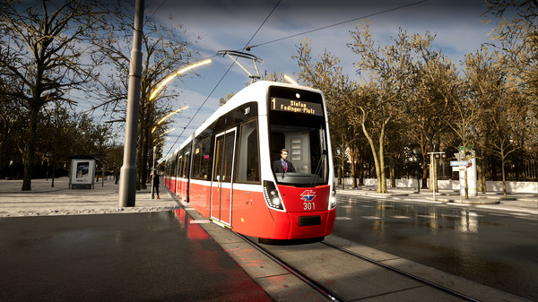 Screenshot z TramSim Vienna