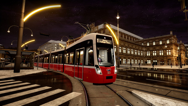 Screenshot z TramSim Vienna