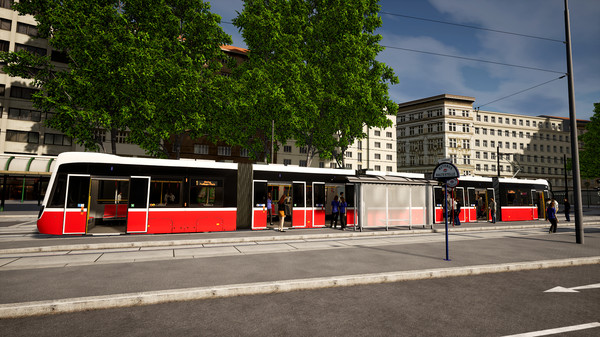 Screenshot z TramSim Vienna