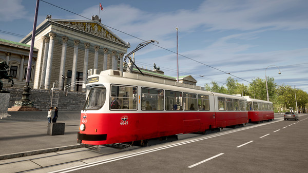 Screenshot z TramSim Vienna
