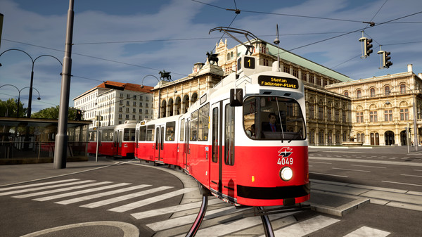 Screenshot z TramSim Vienna