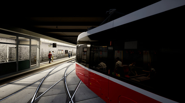 Screenshot z TramSim Vienna
