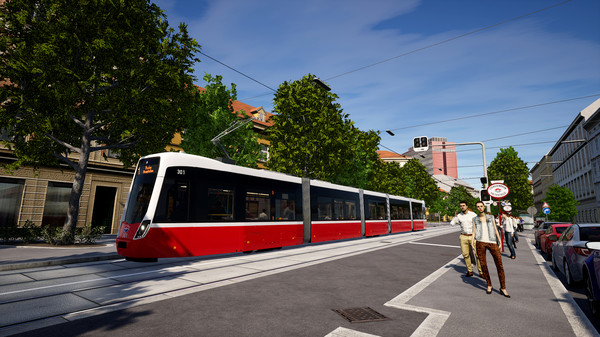 Screenshot z TramSim Vienna