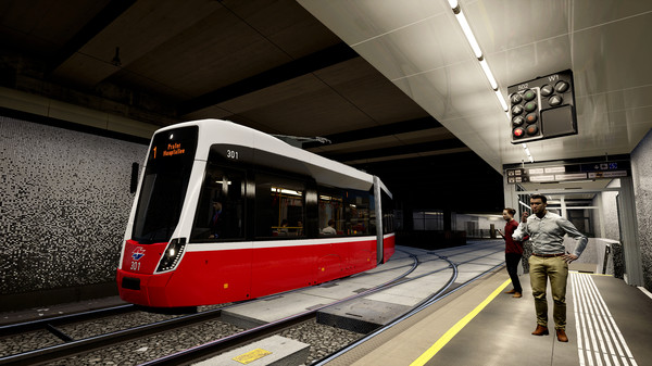 Screenshot z TramSim Vienna