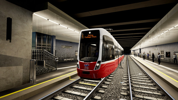 Screenshot z TramSim Vienna