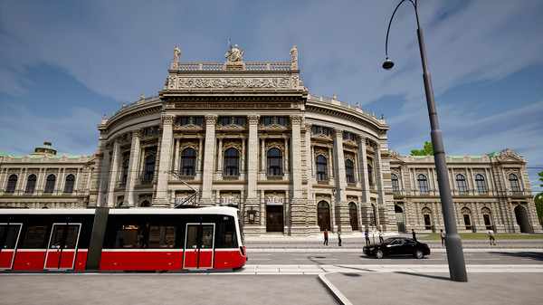 Screenshot z TramSim Vienna