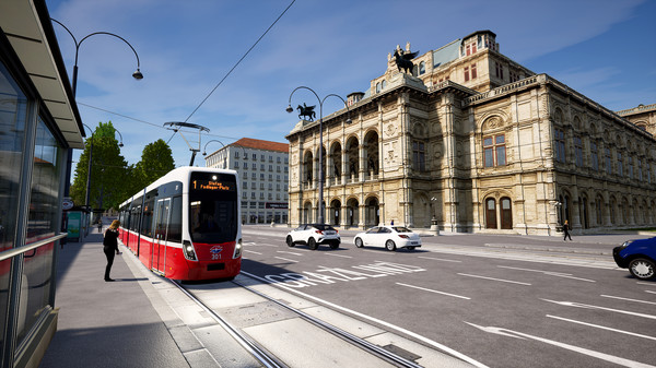 Screenshot z TramSim Vienna