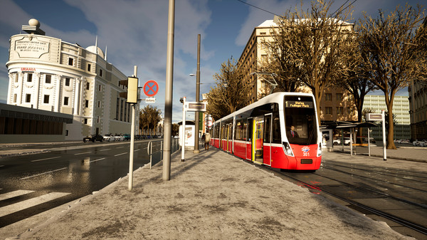Screenshot z TramSim Vienna