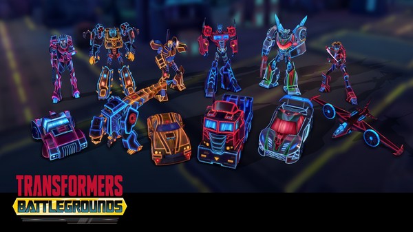 TRANSFORMERS: BATTLEGROUNDS - Neon Autobot Skin Pack