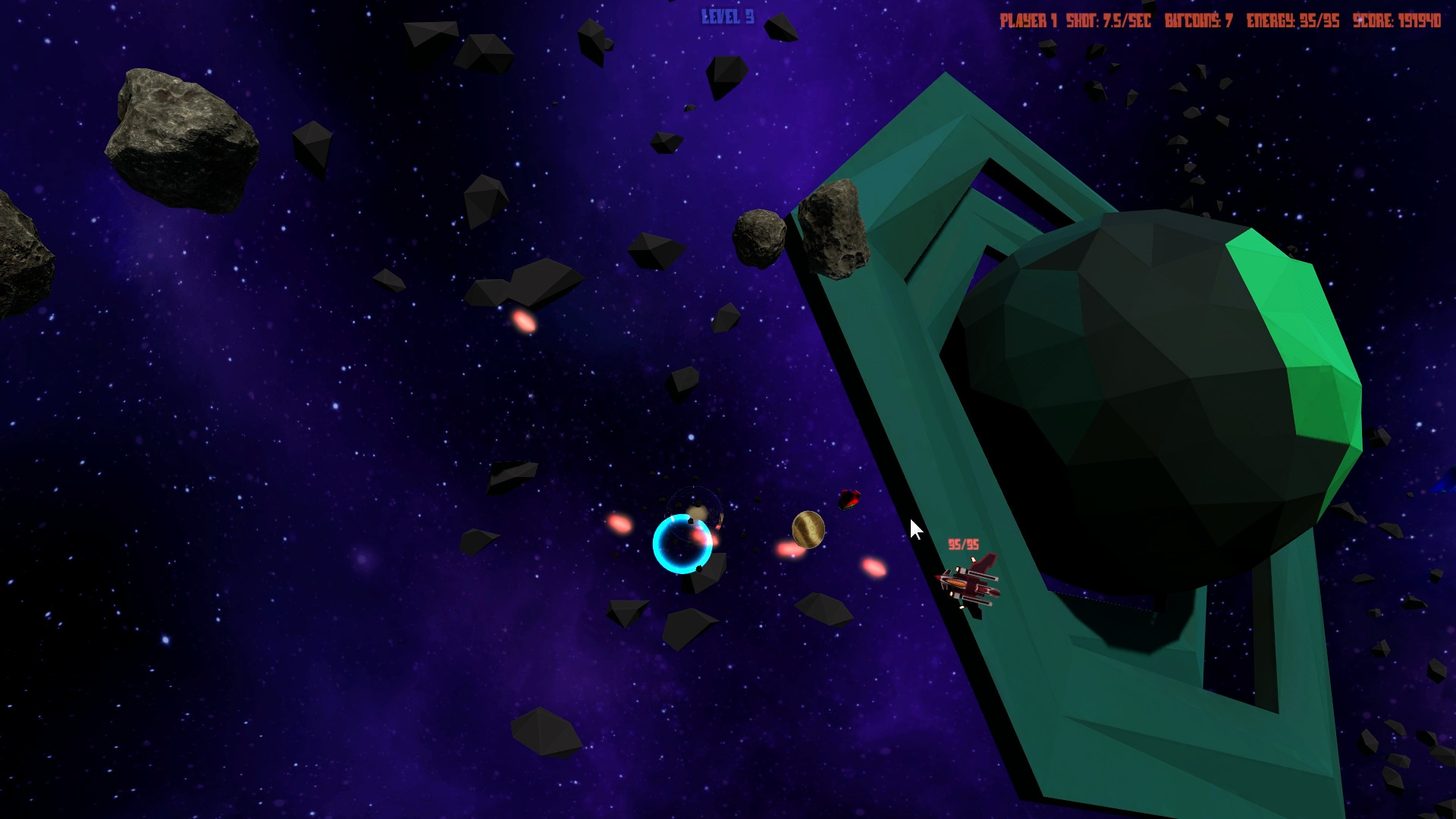 Asteroids 44 (For Four) Featured Screenshot #1