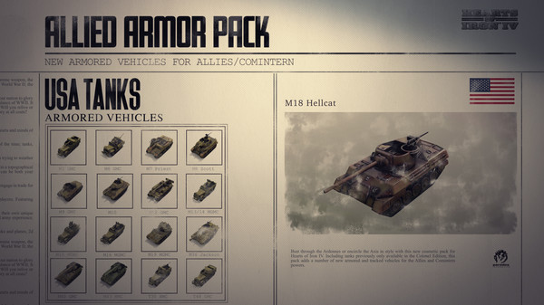 Cosmetic Pack - Hearts of Iron IV: Allied Armor screenshot 4