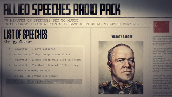 Hearts of Iron IV - Allied Speeches Pack (DLC) screenshot 8