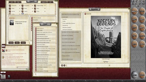Fantasy Grounds - Xothian Legends: The Vault of Yigthrahotep