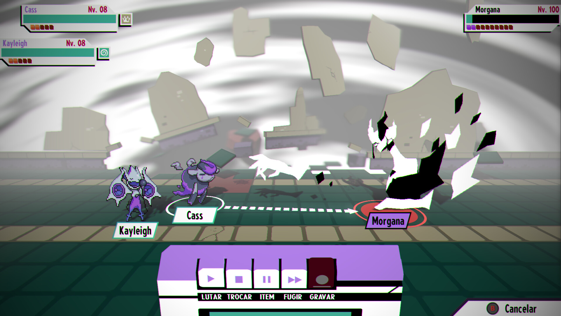 Screenshot de Cassette Beasts