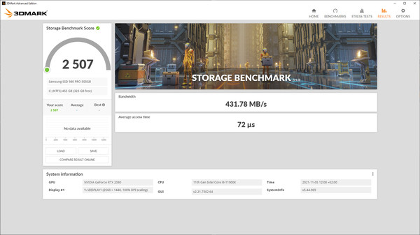 3DMark Storage Benchmark