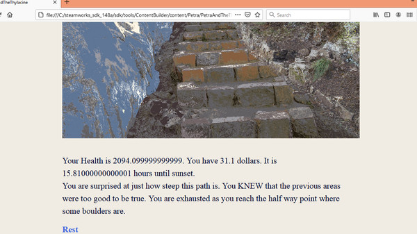 Screenshot z PetraAndTheThylacine.html