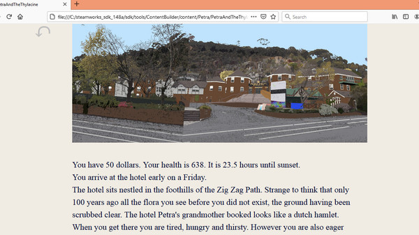 Screenshot z PetraAndTheThylacine.html