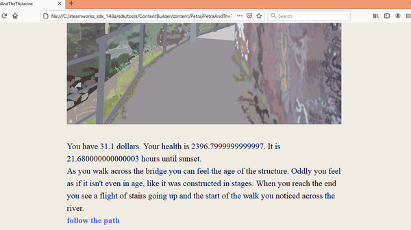 Screenshot z PetraAndTheThylacine.html