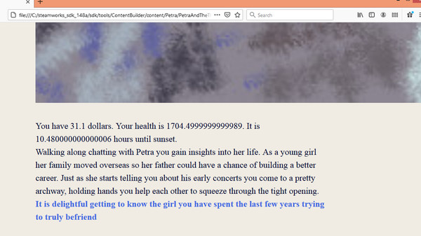 Screenshot z PetraAndTheThylacine.html