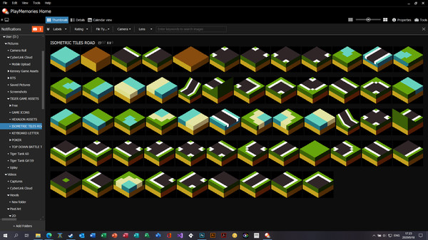 TIGER GAME ASSETS ISOMETRIC TILES ROAD