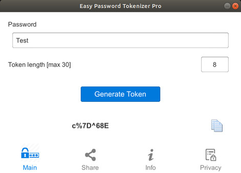 Screenshot z Easy Password Tokenizer Pro Screenshot z Easy Password Tokenizer Pro