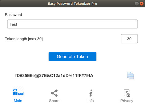 Screenshot z Easy Password Tokenizer Pro Screenshot z Easy Password Tokenizer Pro