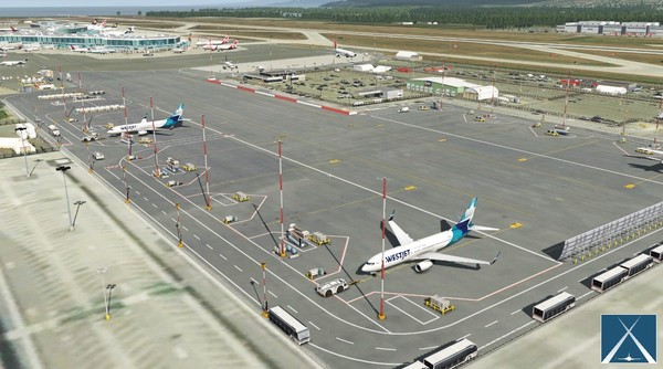 X-Plane 11 - Add-on: Globall Art - CYVR - Vancouver International Airport — скриншот 17