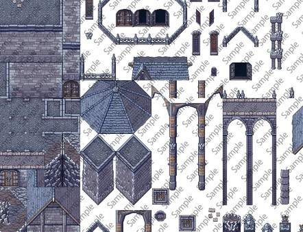 RPG Maker MV - Gothic Castle Tiles