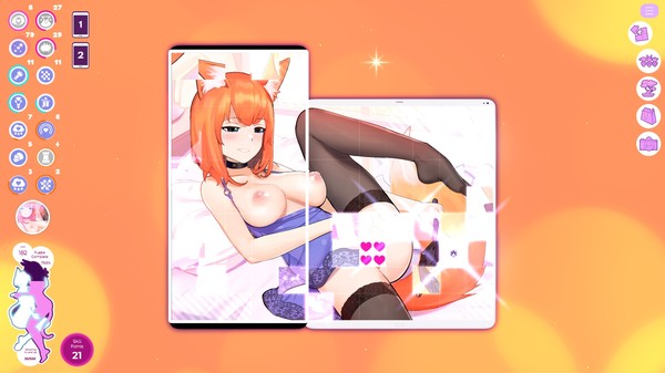 Free R18 - Mosaique Neko Waifus 2 screenshot 8