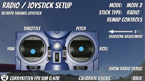 Screenshot z CurryKitten FPV Simulator
