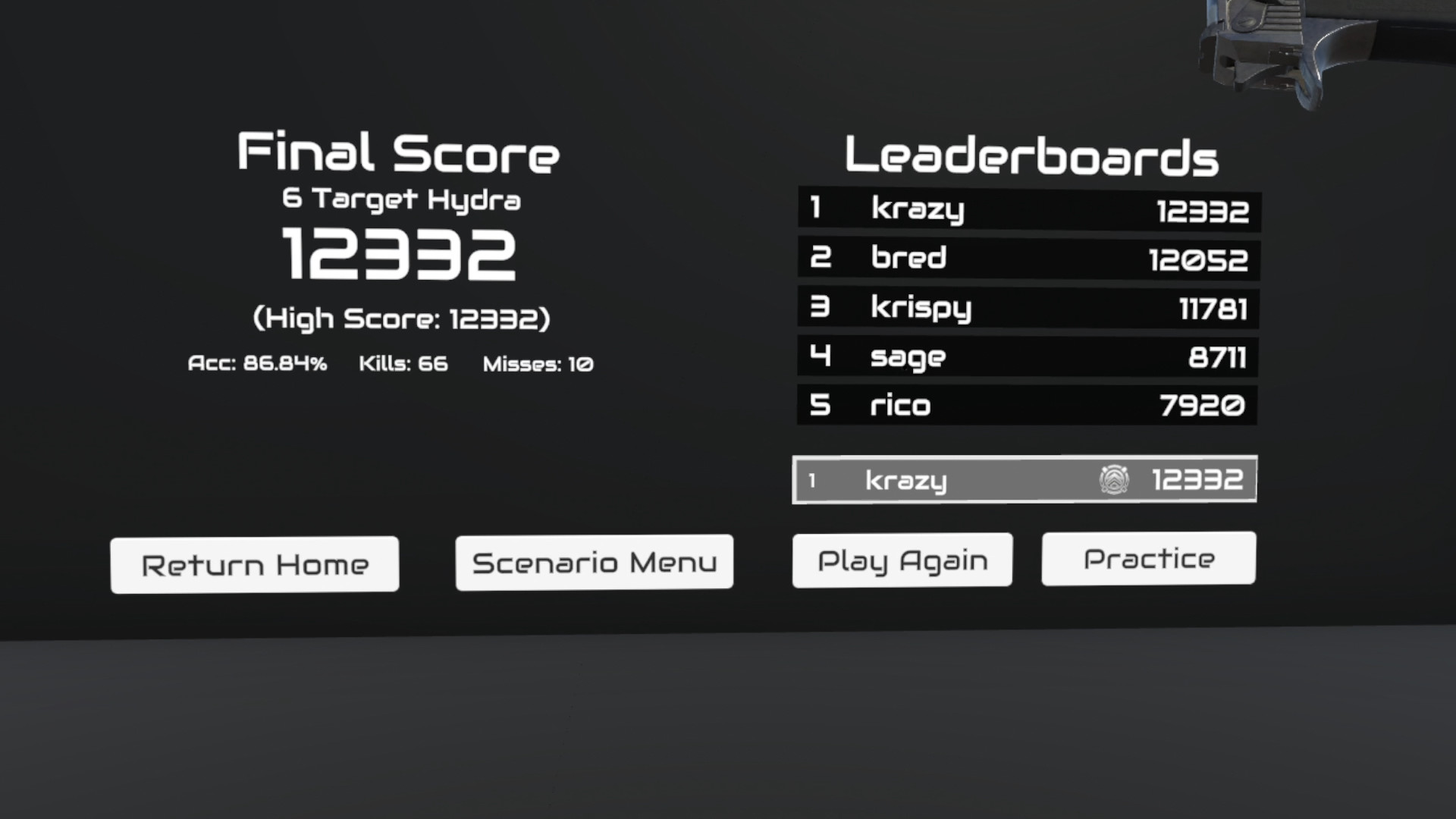 #6. VR Aim Trainer (Steam) De: Aim VR Studios