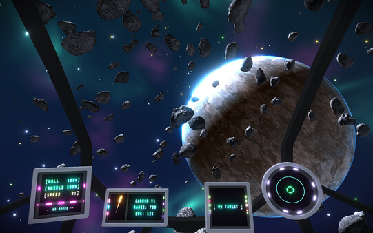 Screenshot of First Parsec gameplay showing in-action mechanics